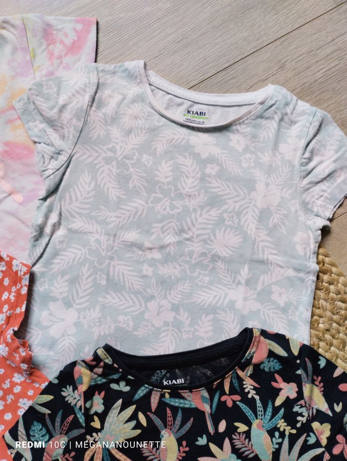 🌸 Lot x5 T‑shirts fleuris – 4 ans – Très bon état - photo numéro 6