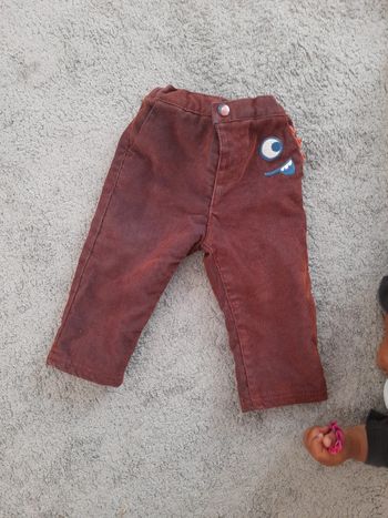 Pantalon velours chaud 9 mois