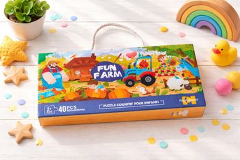 Puzzle cognitif - FunFarm - 40 pièces - 