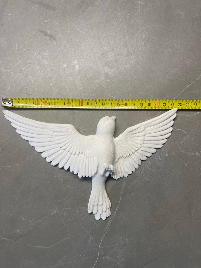 Oiseau Décoratif - Tourterelle Blanche - photo numéro 3