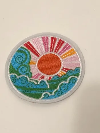 Ecussons patch brodé mer soleil Neuf