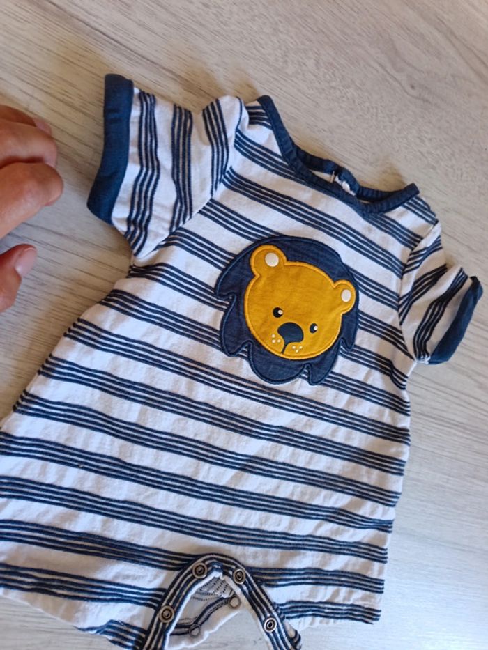 Combi short 1 mois 53 cm combishort obaibi neuve - photo numéro 4