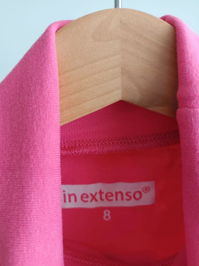 Sous pull avec col rose fuchsia 8 ans - photo numéro 2