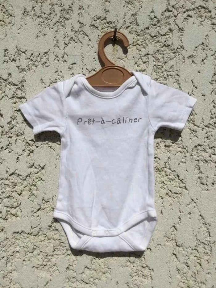 Bodie coton biologique baby club 1 mois Neuf Body manches courtes Neuf Body manches courtes Neuf - photo numéro 4