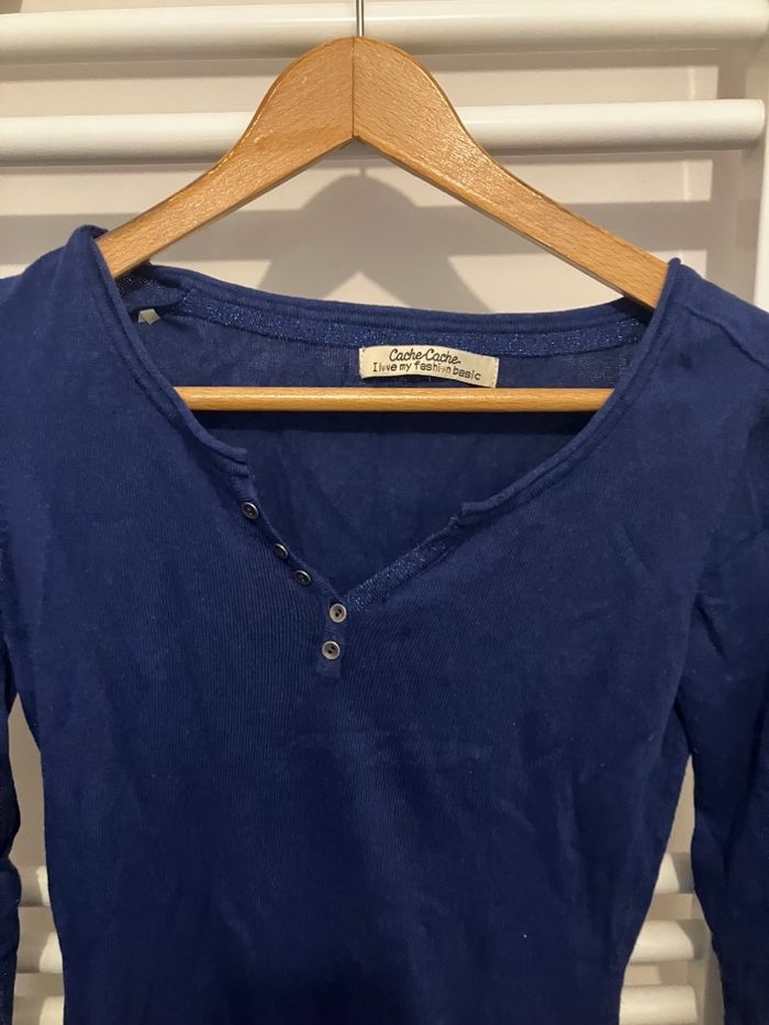 Pull bleu indigo - photo numéro 2