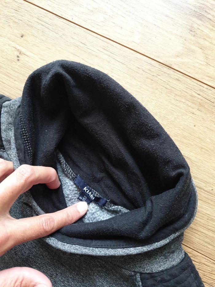 Sweat 14 ans gris et noir - photo numéro 2