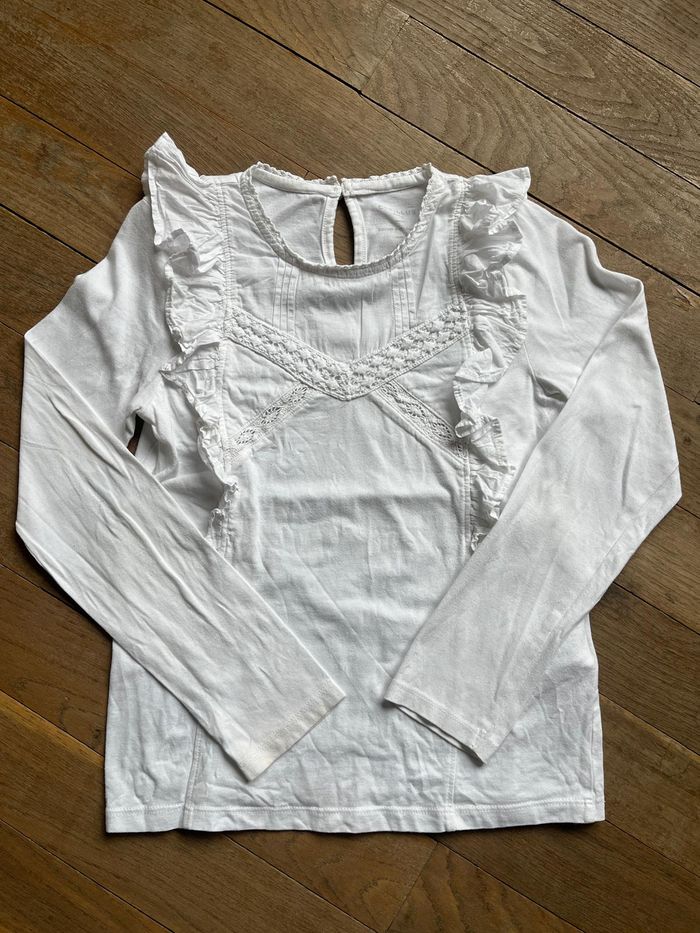 Blouse blanche Cyrillus 10 ans