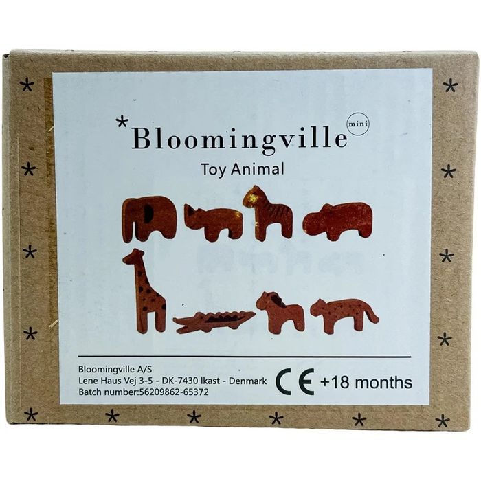 Bloomingville Set de 8 figurines en bois