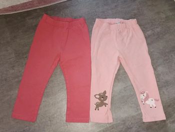 Lot leggings bébé fille 12/18 mois