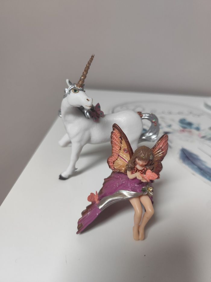 Figurine Enfant elfe sur sa licorne - Papo - photo numéro 3
