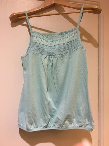 Débardeur bleu ciel camaïeu taille 38