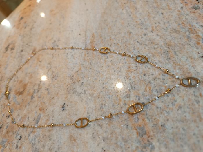 Collier nez de cochon en Y acier inoxydable tendance - photo numéro 3