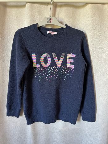 Pull marine love sequins 10 ans U essentiel
