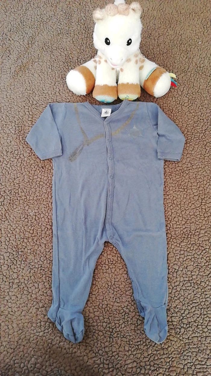 Pyjama coton 1 pièce petit bateau 6 mois