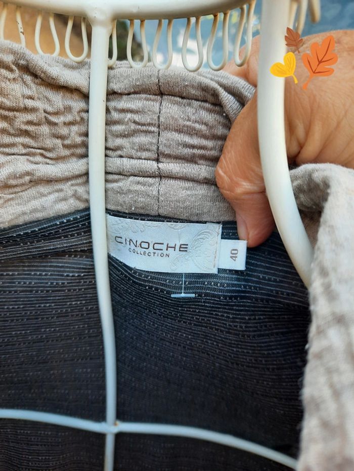 Veste beige chic T 40 Cinoche Collection - photo numéro 3