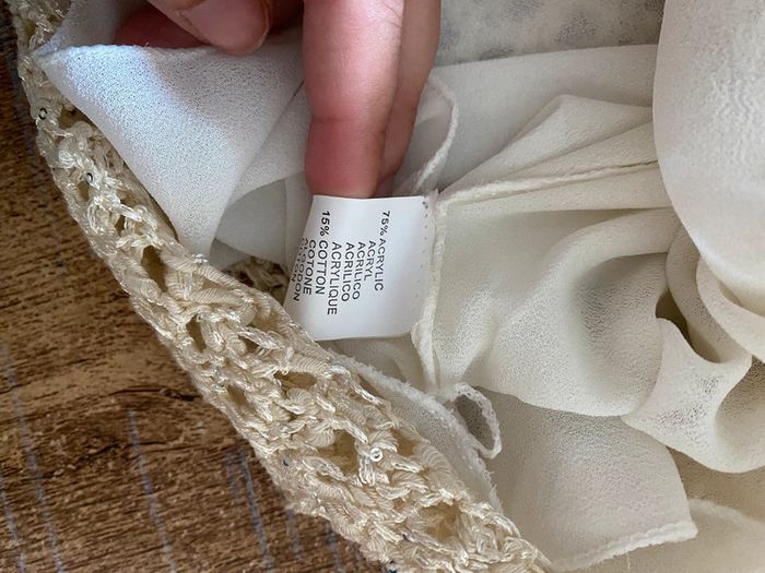 🌾 Pull ajouré écru – effet crochet - taille 36 - Solange - photo numéro 3