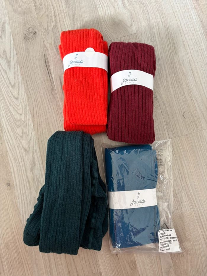 4 collants 35/37 Jacadi