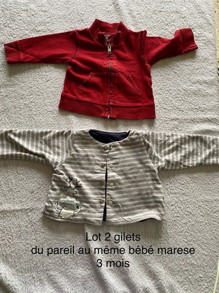 3 mois Lot 2 gilets