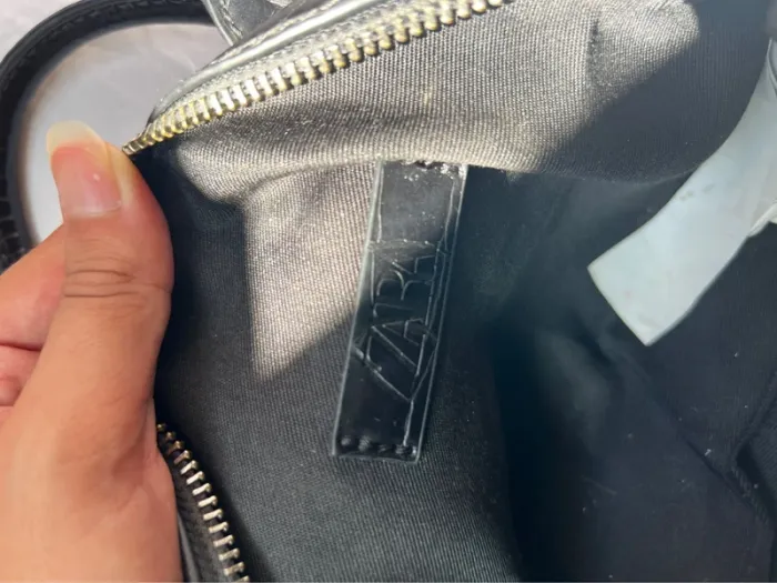Sac Zara croco noir - photo numéro 4