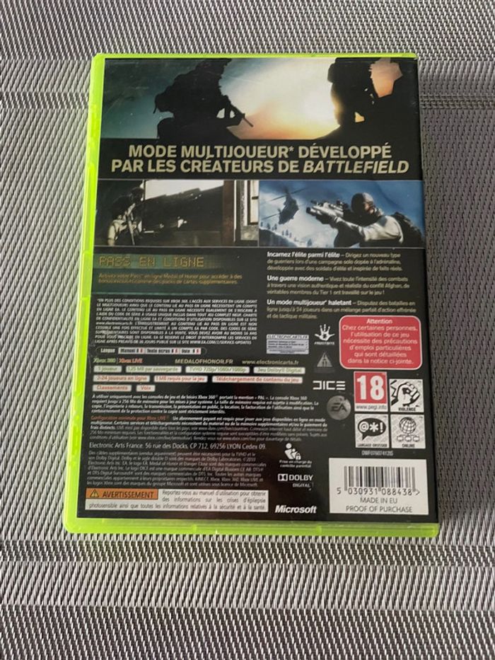 Medal Of Honor Jeu Xbox 360 FR - photo numéro 3