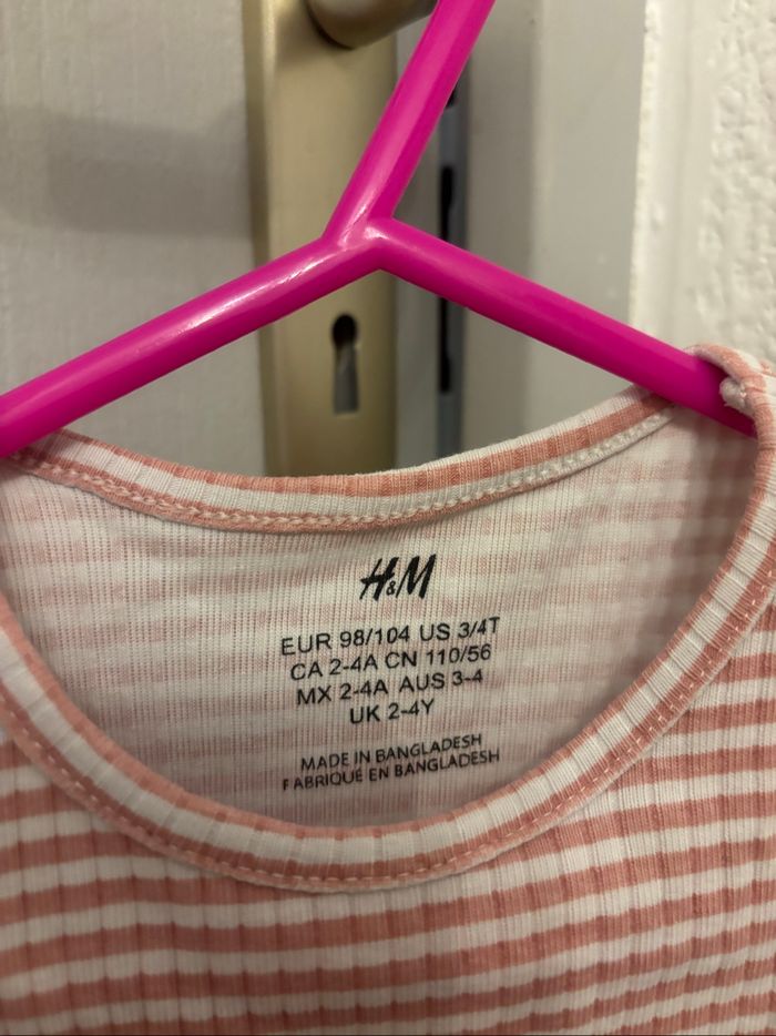 T-shirt manches courtes h&m 2/4 ans - photo numéro 2