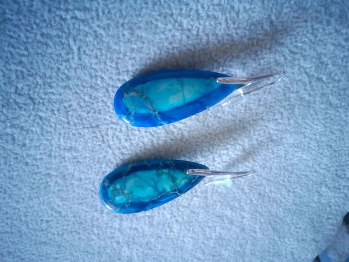 Boucles d'oreilles en pierres - photo numéro 4