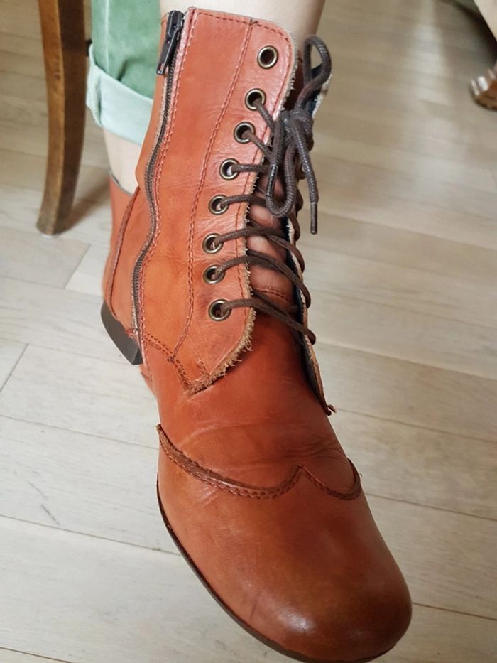 Bottines MEXX tout cuir 38 - photo numéro 14