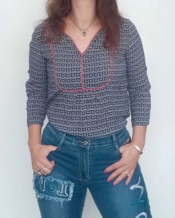 Blouse manches trois quarts taille 1