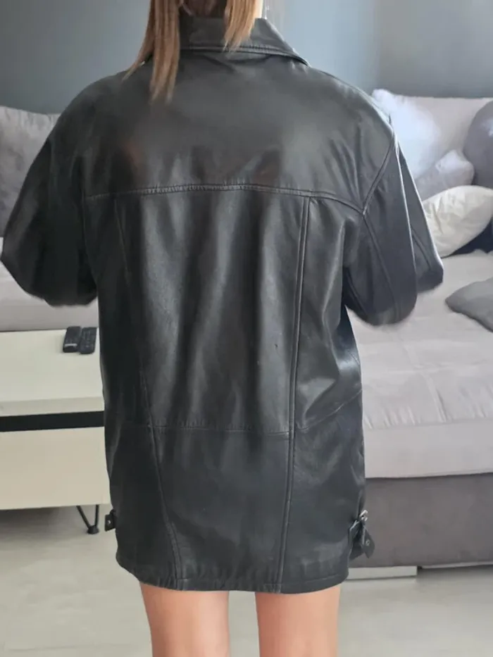 Veste en cuir véritable - photo numéro 4
