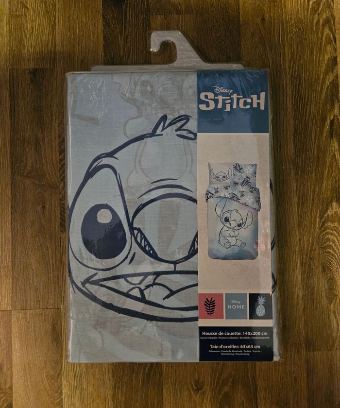 Parure de lit simple (housse de couette + taie d'oreiller) - Stitch - Disney - photo numéro 2