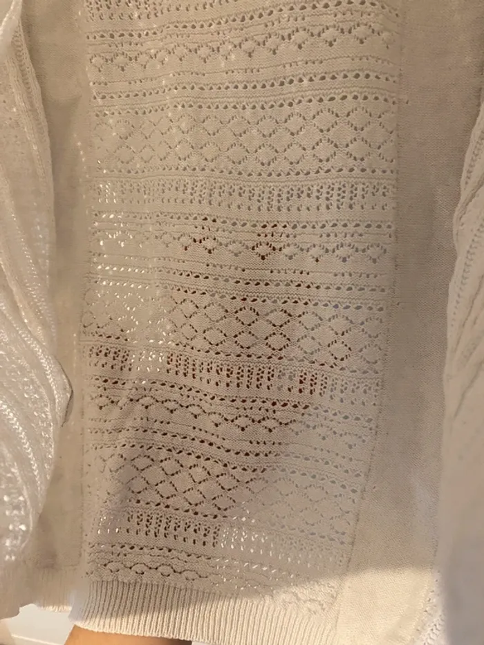 Pull blanc ajouré - photo numéro 7