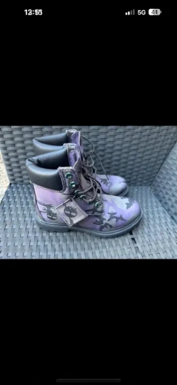 Timberland en tissu premium noir camouflage iris taille 37