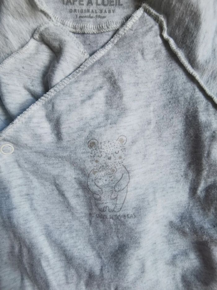 đŒ Tape Ă L'oeil lot bodys manches courtes mixte 3mois 59cm Ă©tĂ© - photo numĂ©ro 6