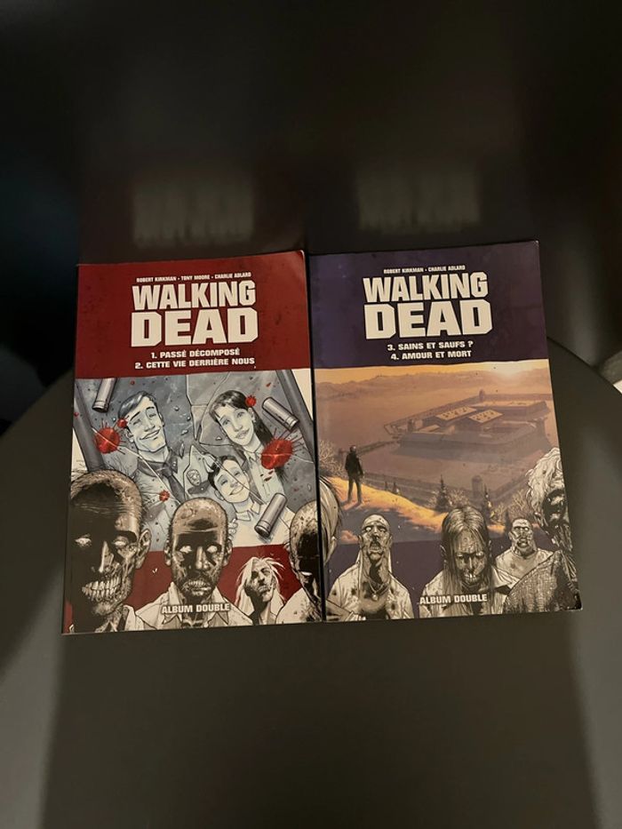 Lot de 2 BD bande dessinée Walking Dead pour lecteurs avertis