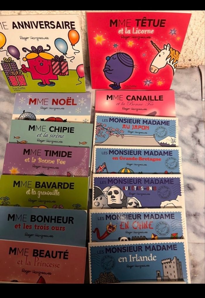 Lot de 18 Mr Mme