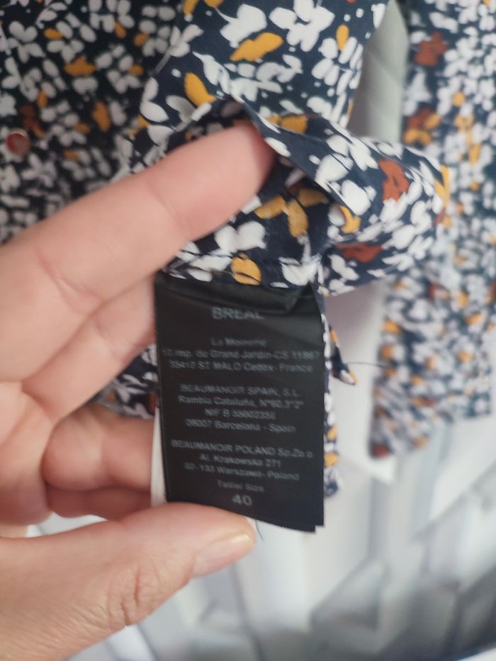 Chemise fleurie bréal taille 40 - photo numéro 7
