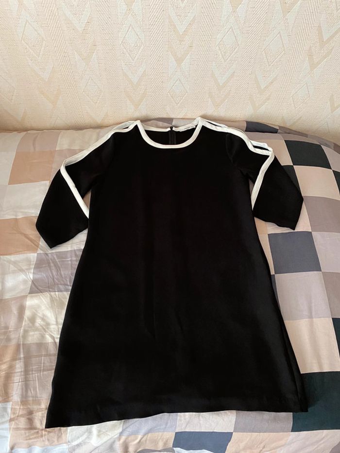 Superbe belle robe chic noire et blanche Mango taille XS - photo numéro 9