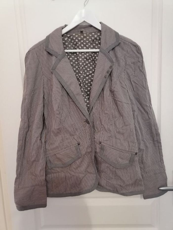 Veste blazer à rayures