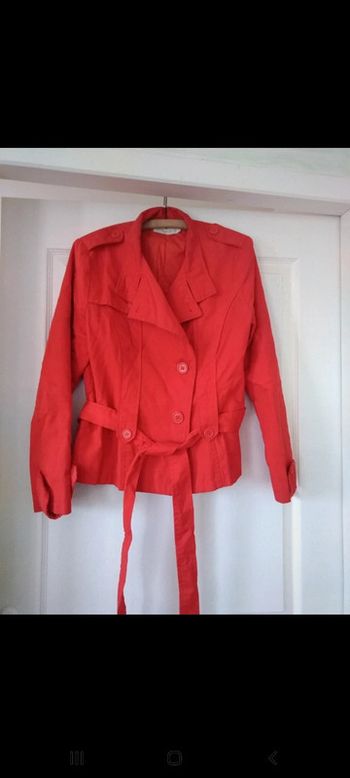 Trench rouge Cache cache taille 3