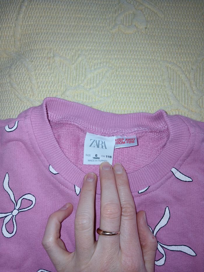 Sweat rose à motif - photo numéro 2