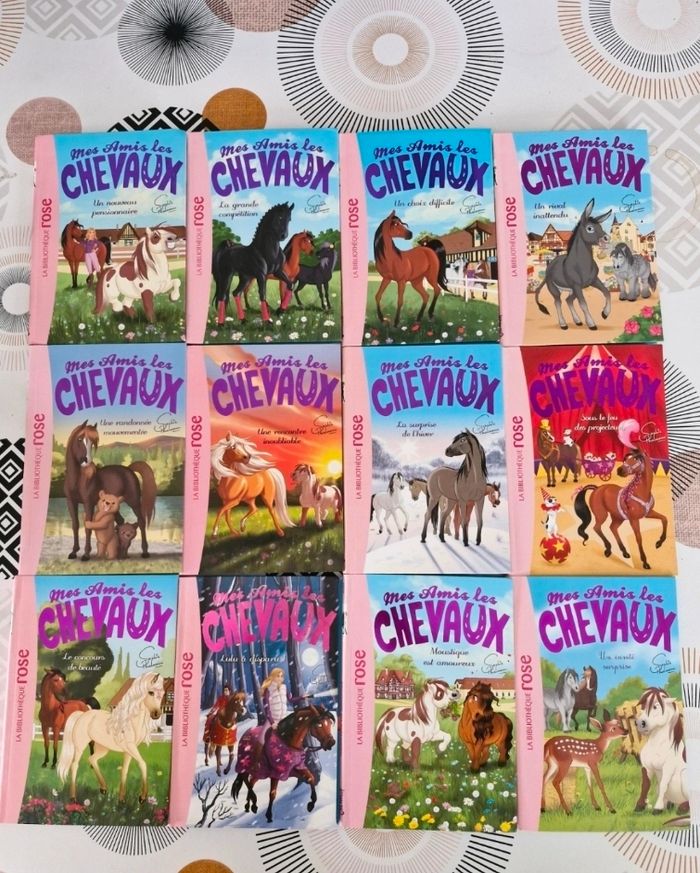 Lot livres mes amis les chevaux