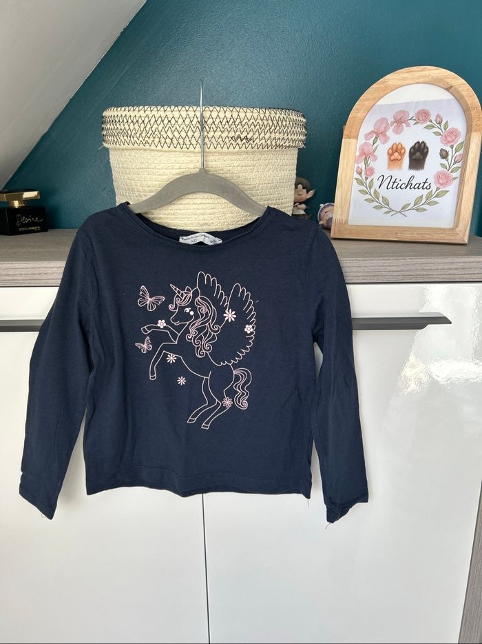 T-shirt manches longues fille - Taille 6 ans