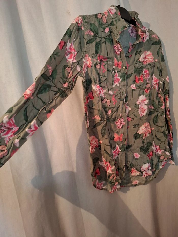 Magnifique chemise fleurie fille 12 ans - photo numéro 2