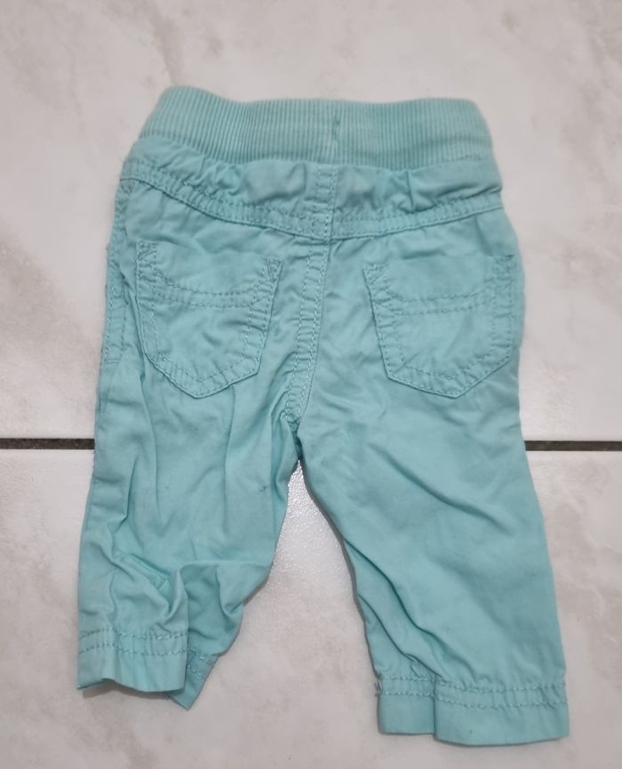 pantalon garçon bleu turquoise kiabi 1 mois - photo numéro 3