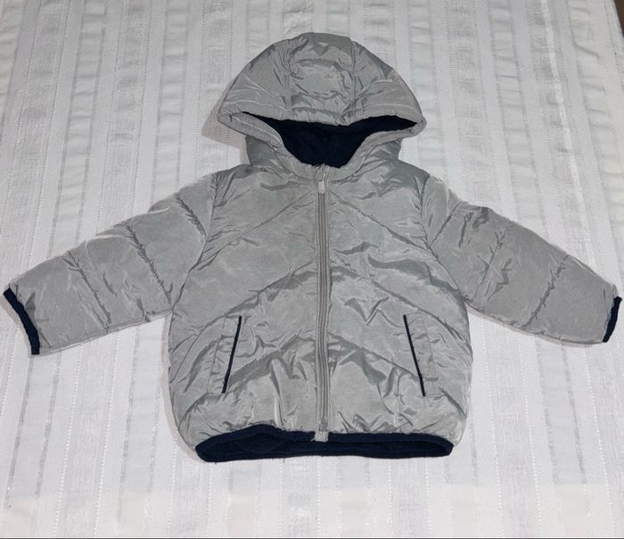 Doudoune chaude grise