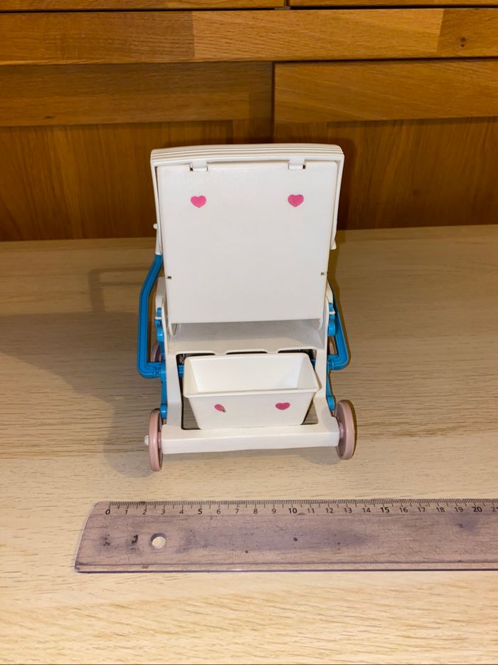 Mattel poupée poussette double 1984 baby doll strollers famille doucoeur - photo numéro 9