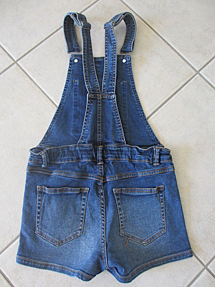 Salopette-short en jean fille Kiabi - 10 ans - photo numéro 4