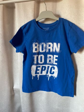 T-shirt bleu born to be epic 6-7 ans Primark