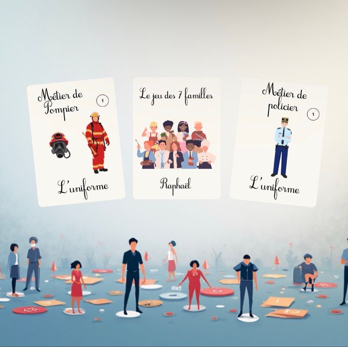 Jeu des 7 familles thème métiers