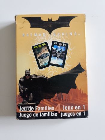 Batman begins jeu de familles 4 jeux en 1